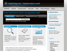 Tablet Screenshot of cegbirosag.com